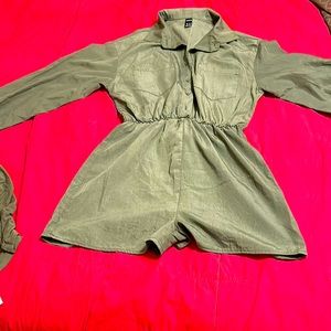 Shein Jumpsuit Long sleeve shorts XS